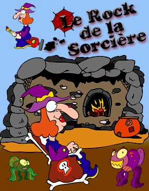 Affiche du spectacle pour enfants Le Rock de la Sorcière de Stéphy